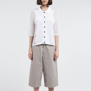 Big Sale! MARIA MCMANUS Lace Polo Cardigan